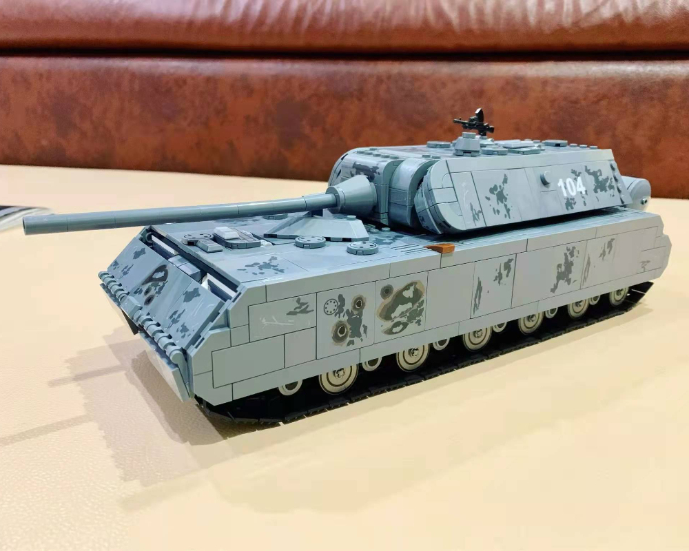 628009 German Panzer VIII Maus Military No. 8 Mouse Type Heavy Tank SWAT Model 2127PCS Building Blocks