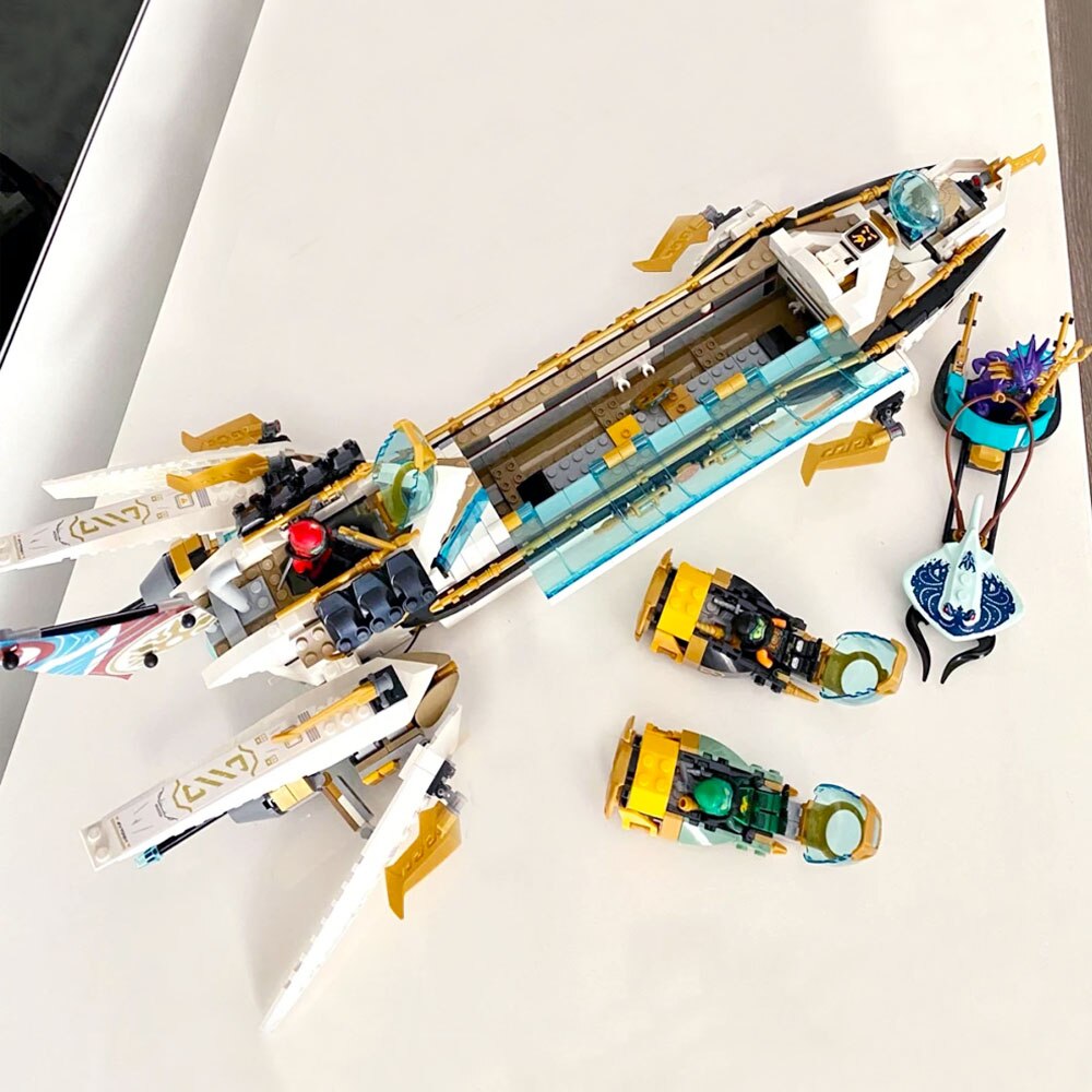 In Stock Hydro Bounty Ship Building Blocks Bricks Submarine Model Undersea Boat Christmas Birthday Toy Gifts Compatible 71756