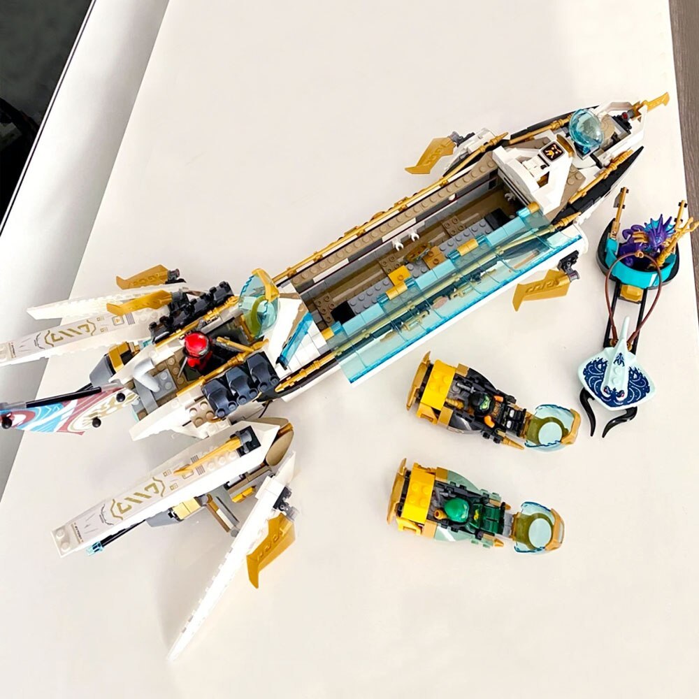 In Stock Hydro Bounty Ship Building Blocks Bricks Submarine Model Undersea Boat Christmas Birthday Toy Gifts Compatible 71756