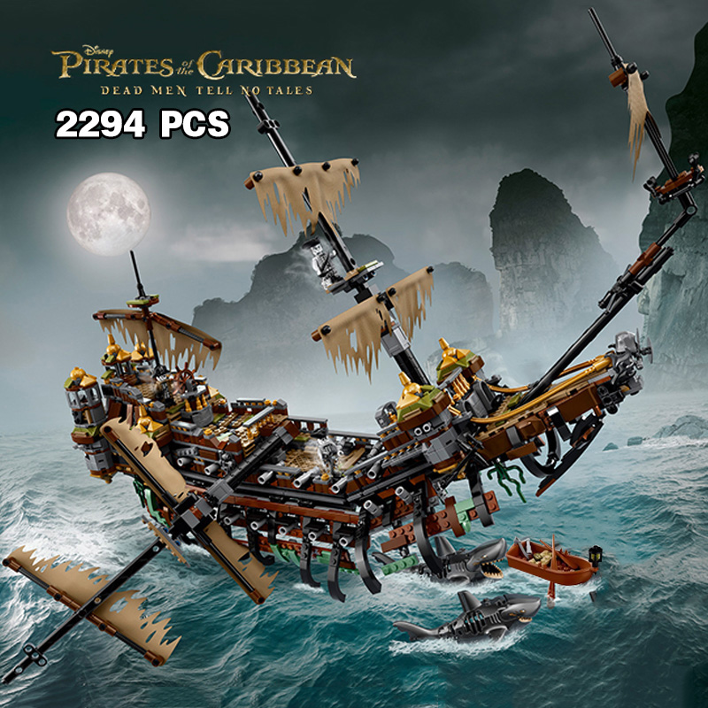 Silent Mary Ship Movie Boat Building Blocks Bricks 16042 Model Pirates