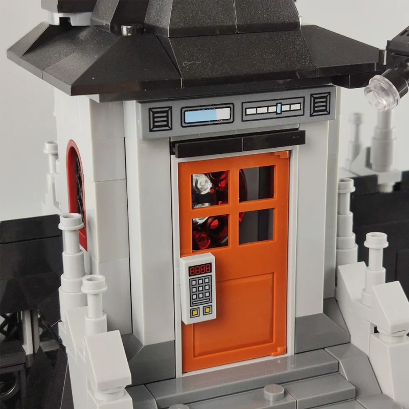 PANLOS 613002 Movie City Street View Expert MOC Lunatic Hospital Advanced Model Building Blocks