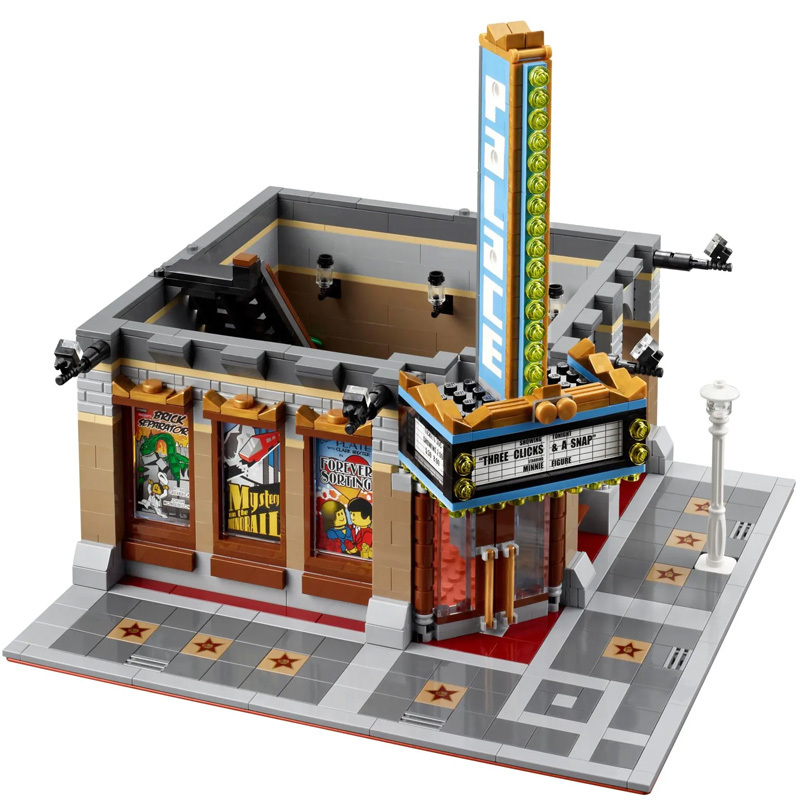 84006 With 6 MINI Figures Palace Cinema City StreetView Modular Building Blocks 10232