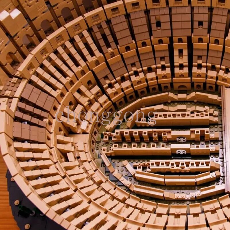 New 9036Pcs Architecture City The Italy Roman Colosseum Model Fit 10276 Building Blocks Bricks Toys Children Kid birthday gifts