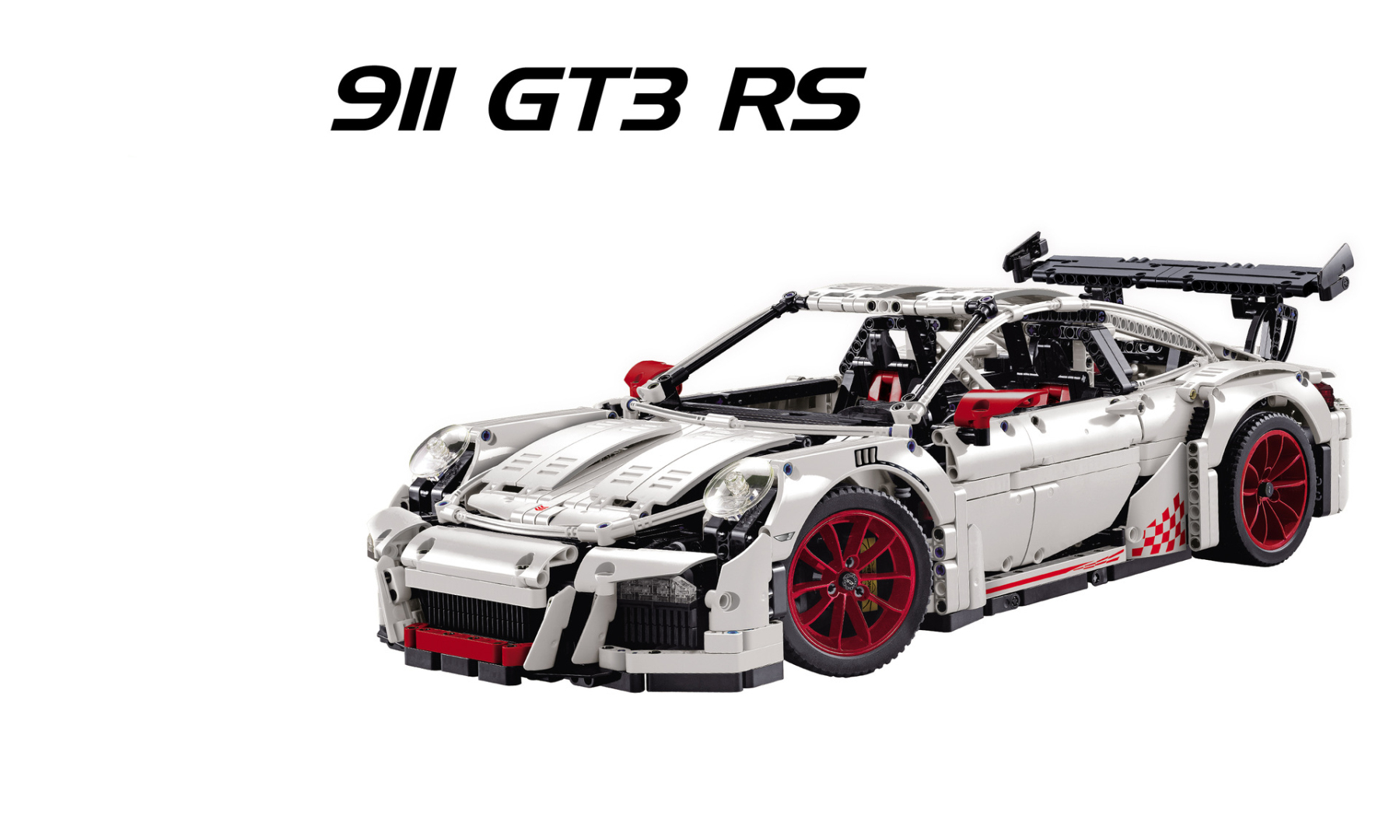 90089 2728Pcs High-tech Italian Super Race Car Model Building Block 42056 20001 3368B 3368C