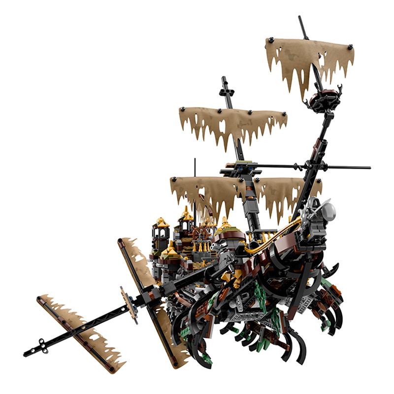 Silent Mary Ship Movie Boat Building Blocks Bricks 16042 Model Pirates Vessels Caribbean  71042