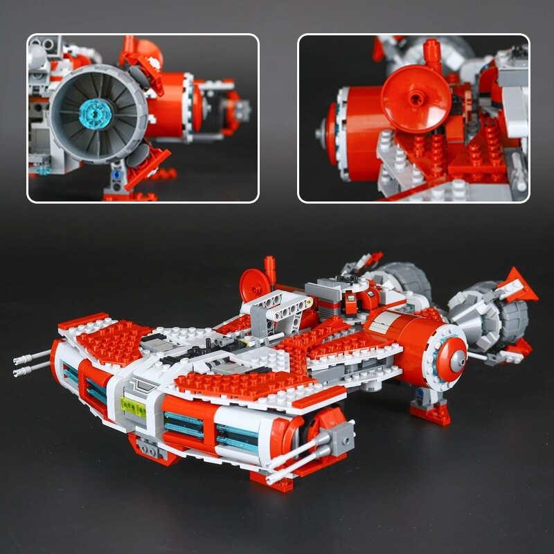 05085 Star Plan Toys War Series The 75025 Defender Class Cruiser Set Building Blocks