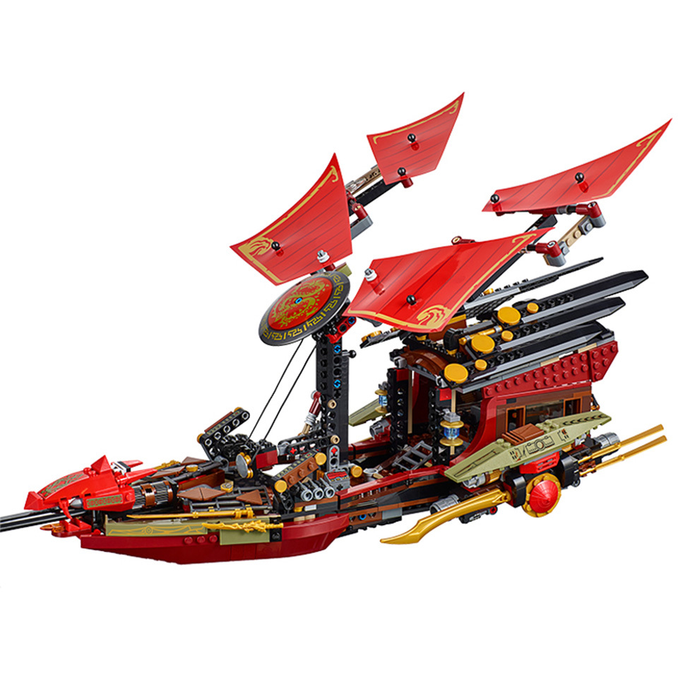 Flight Destiny Boat Bounty Ninjagoes Building Blocks 1325Pcs 70738 06020 89008