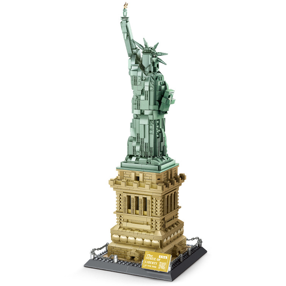 5227 Architecture series the Statue of Liberty Model Building Blocks set classic MOC streetview
