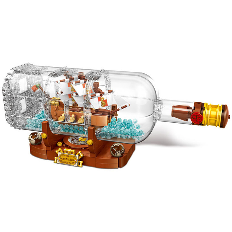 960pcs classic boat in a Bottle Building Blocks 21313
