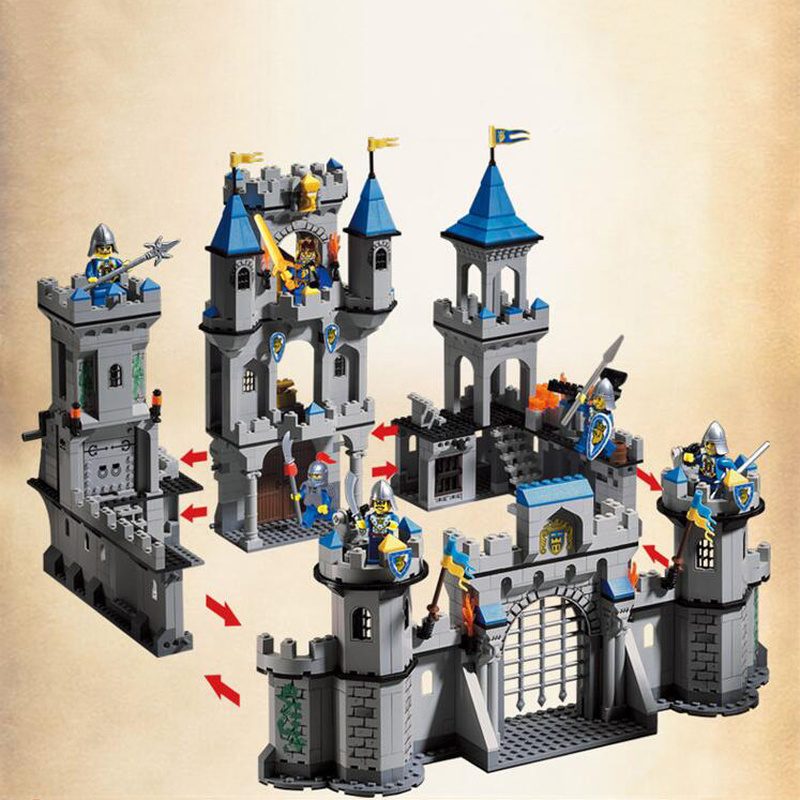 1023 Lion king Castle Knights bricks DIY Military war Building Blocks