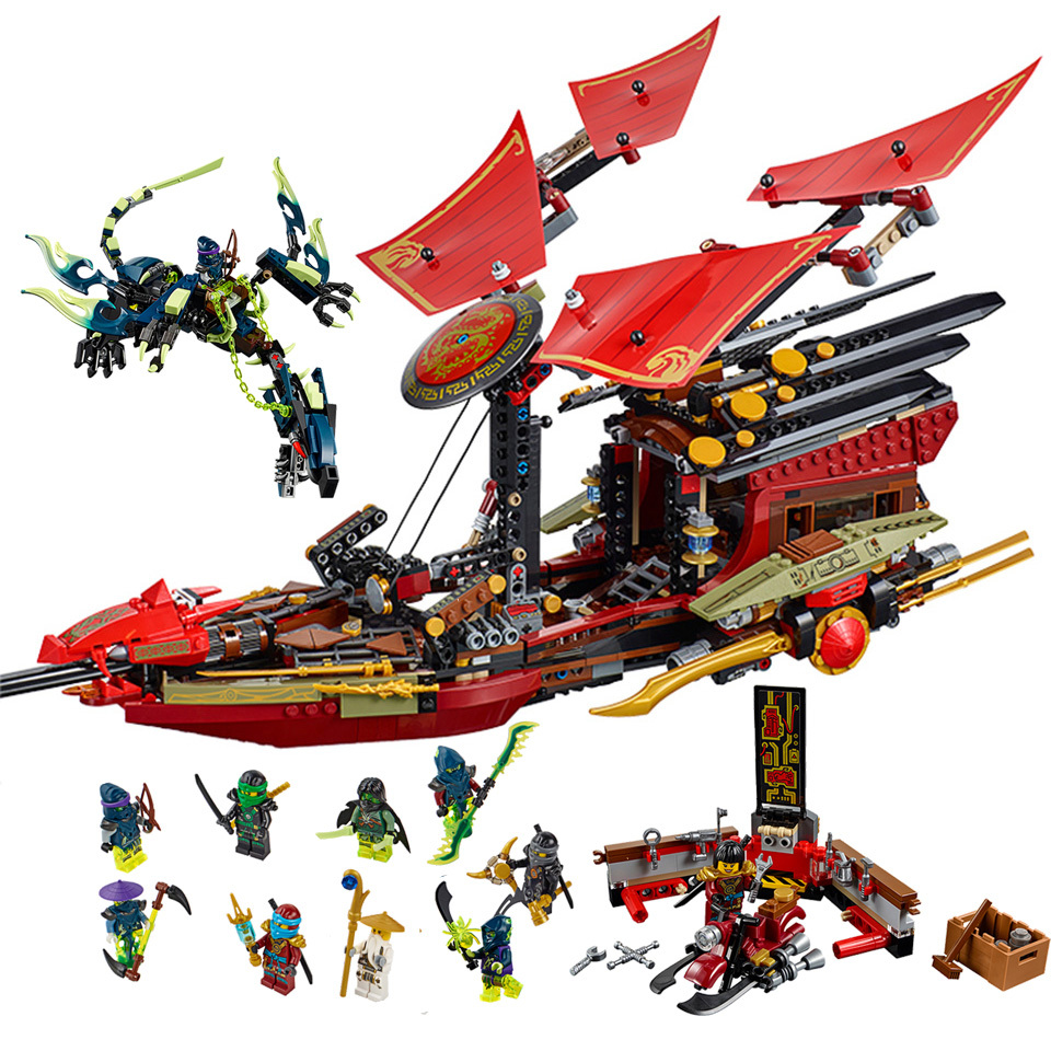Flight Destiny Boat Bounty Ninjagoes Building Blocks 1325Pcs 70738 06020 89008