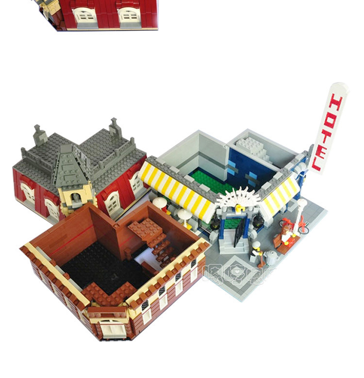 Creator Expert 15002 Building Blocks Architecture House Toy Bricks Cafe Corner 10182 84002