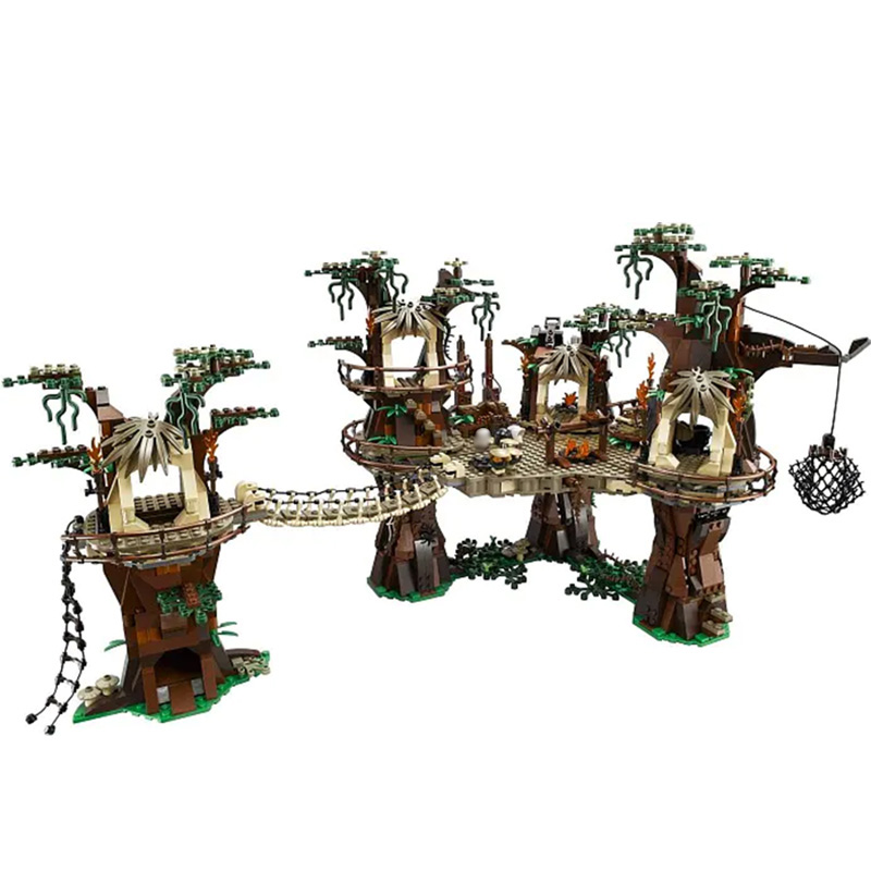 Building Blocks 10236 05047 81049 Ewok Village Star Plan Wars Model