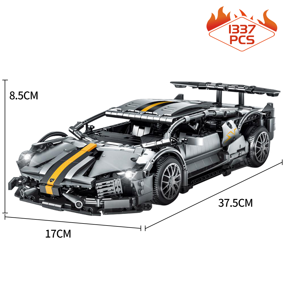 Creative Expert 023015 1337pc High-tech 488 RSR Formula Racing Car Moc
