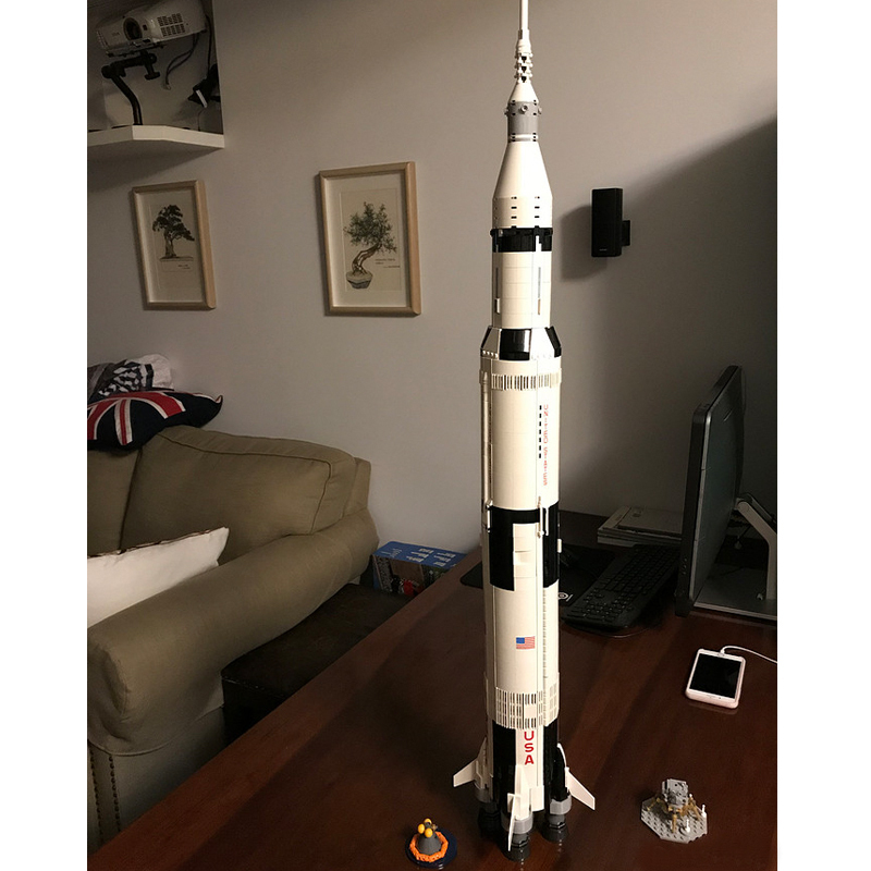 The Apollo Saturn V Launch Building Blocks 21309 10231 Rocket Space Launch 37003