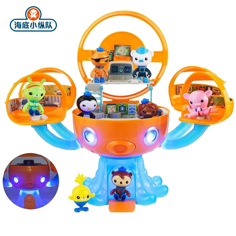 Octonauts Sound And Light Octopod Castle Adventure Plsyset Barnacles Peso Kwazii Dashi Tweak Action Figure Toys Doll Kids Gift