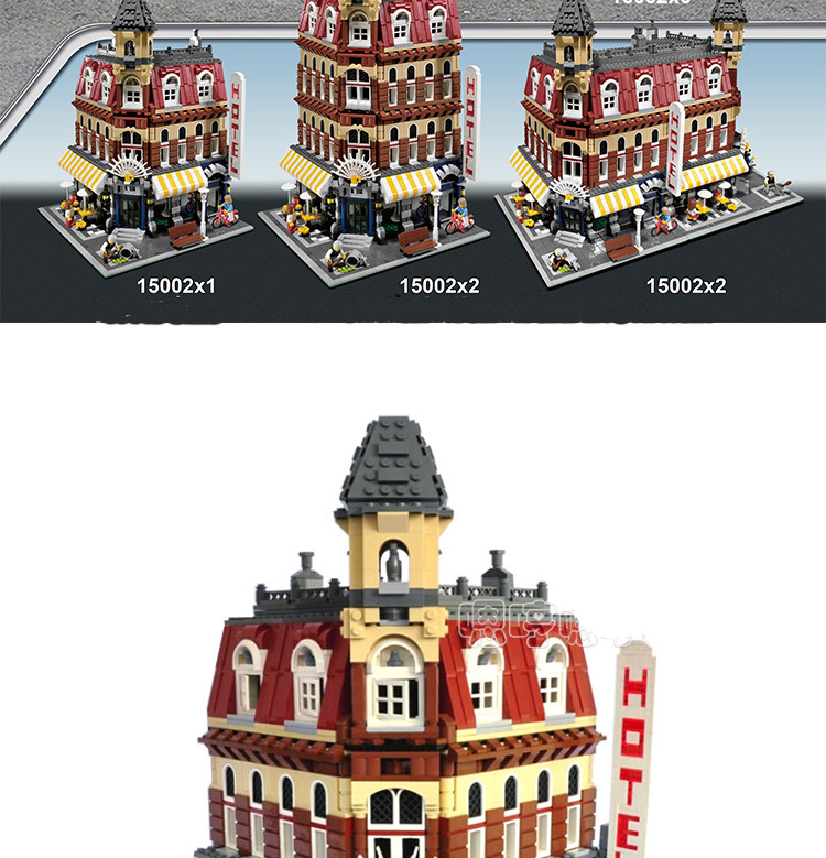 Creator Expert 15002 Building Blocks Architecture House Toy Bricks Cafe Corner 10182 84002