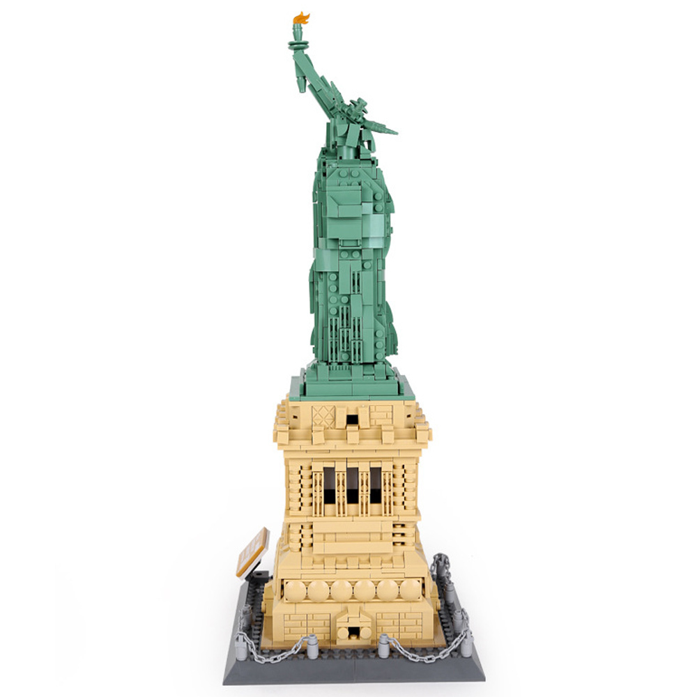 5227 Architecture series the Statue of Liberty Model Building Blocks set classic MOC streetview