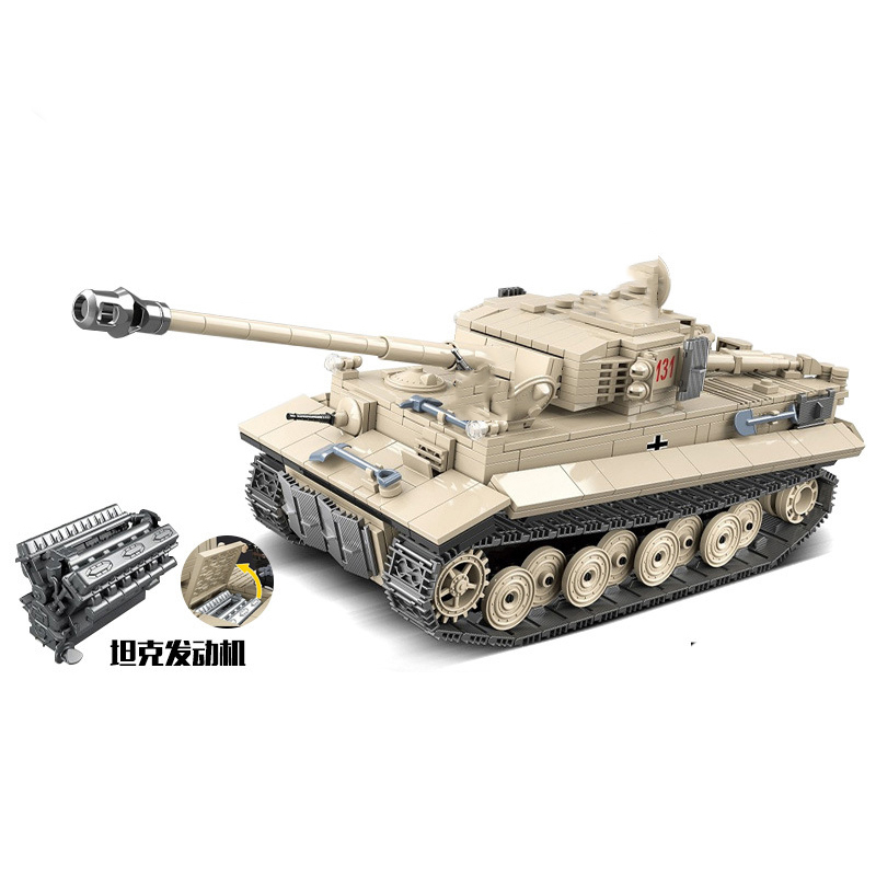 Germany Ww2 Tiger Tank Sets World War 1 2 Model Building Blocks Engine