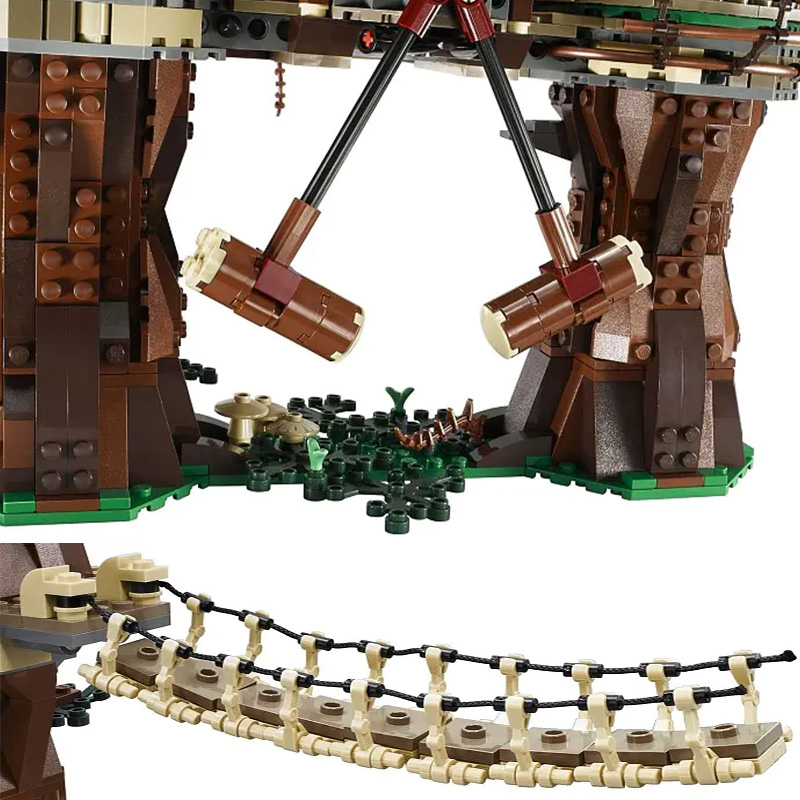 Building Blocks 10236 05047 81049 Ewok Village Star Plan Wars Model