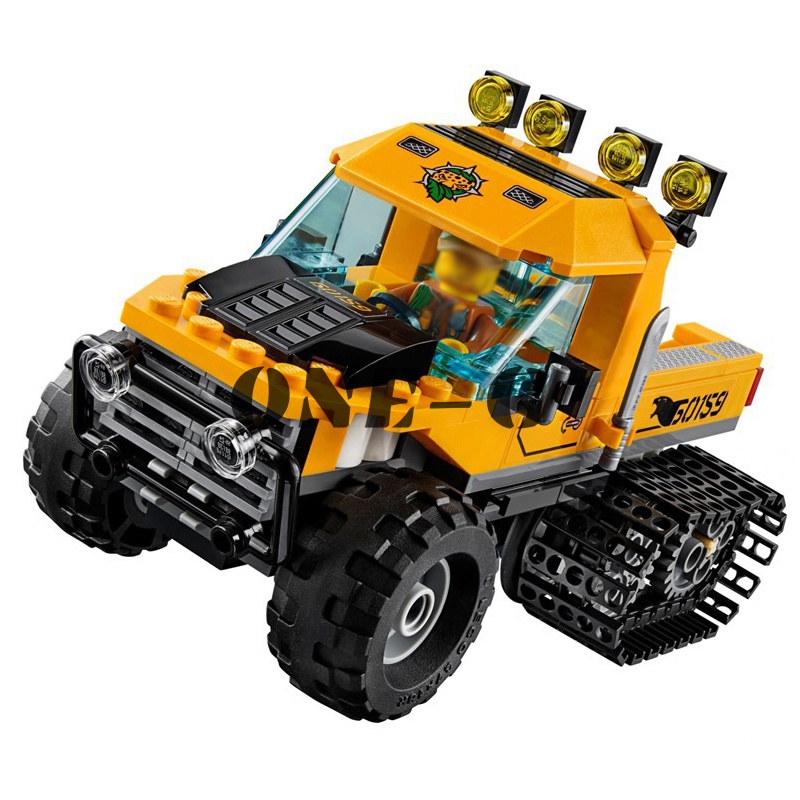 Building blocks 02064 Compatible lepining City series 60159 Jungle Halftrack Mission figures