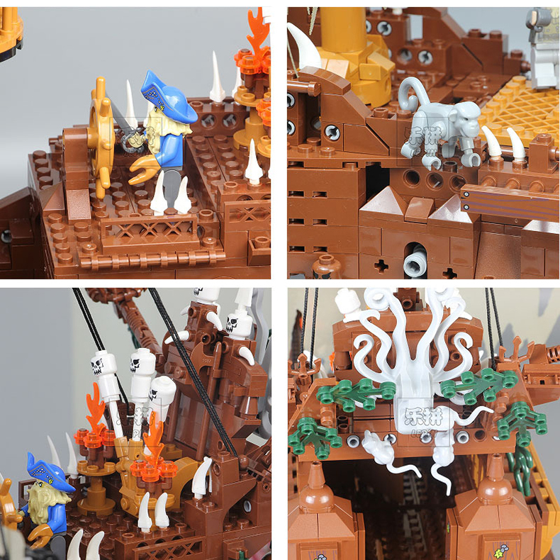 16016 Flying Dutchman Netherlands Ship Set Creator Pirates of The Caribbean Boat