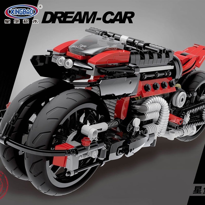 Xingbao 03021 680Pcs Technic Series Off-road Motorcycles Building Blocks Bricks