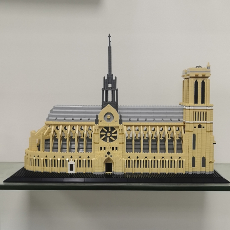 7380pcs+World Architecture Mini Building Blocks Notre-Dame DE Paris Model Church City bricks Toys For Children Gifts