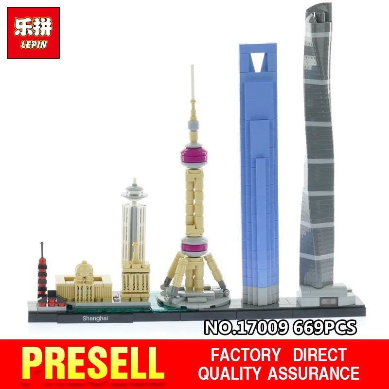 17009  Architecture Series 21039 Shanghai Set Model Building Blocks