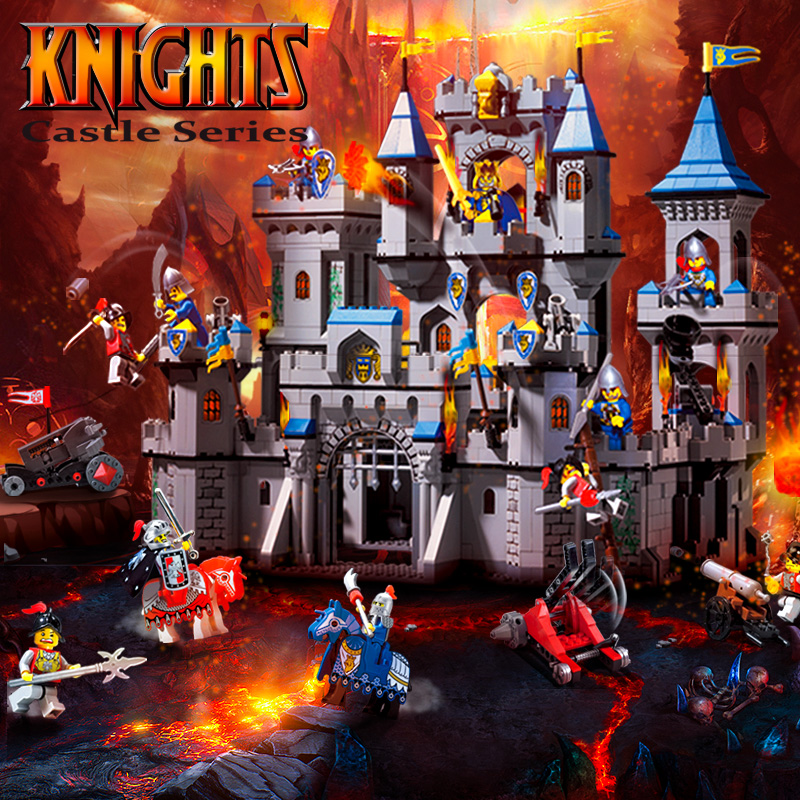1023 Lion king Castle Knights bricks DIY Military war Building Blocks