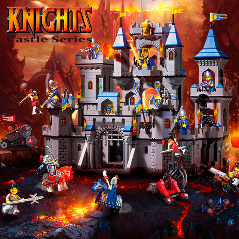 1023 Lion king Castle Knights bricks DIY Military war Building Blocks
