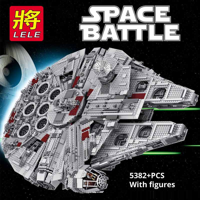 05033 Building Blocks Sets Large UCS Star Model Falcon Toys Kids Wars 5382PCS Christmas Birthday Gift Toy for Children