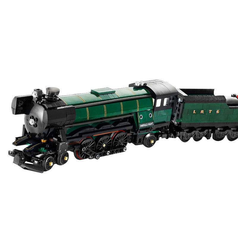 High Technology Series Emerald Night Train Model Building Block 10194 91005 21005 10271