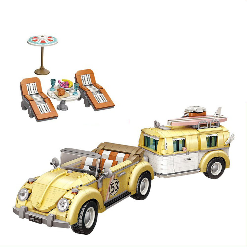 LOZ 1130 2228pcs Mini Blocks Kids Building Adult Station Wagon