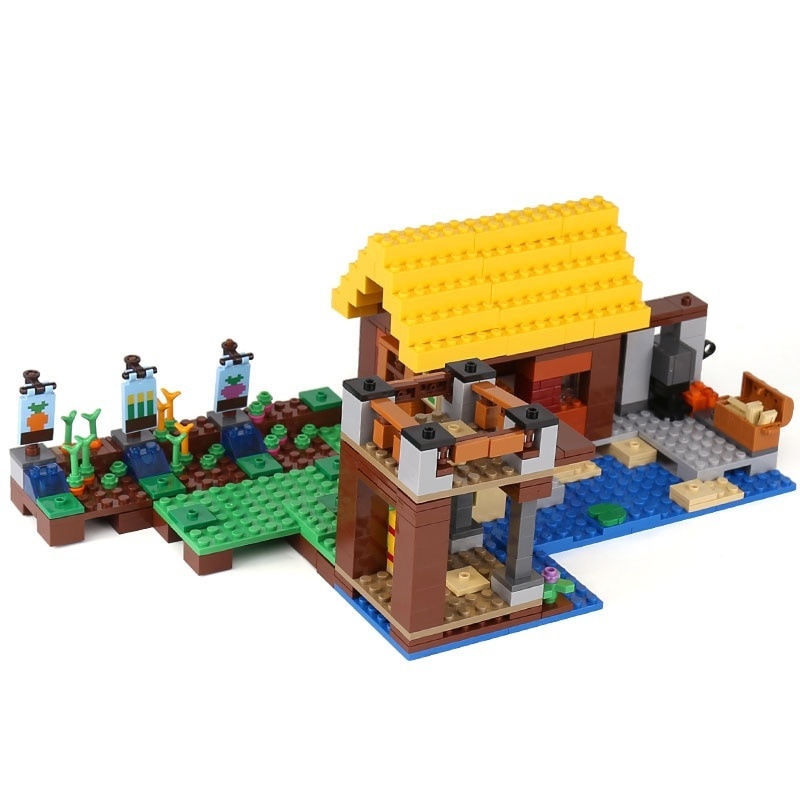 The Farm Cottage 461PCS Compatible Minecrafts 21144 House Model Building Blocks
