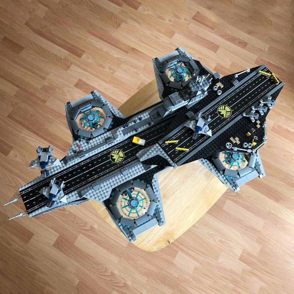 Model Moc Modular Building Blocks Helicarrier Action Figures 76042 87025 07043