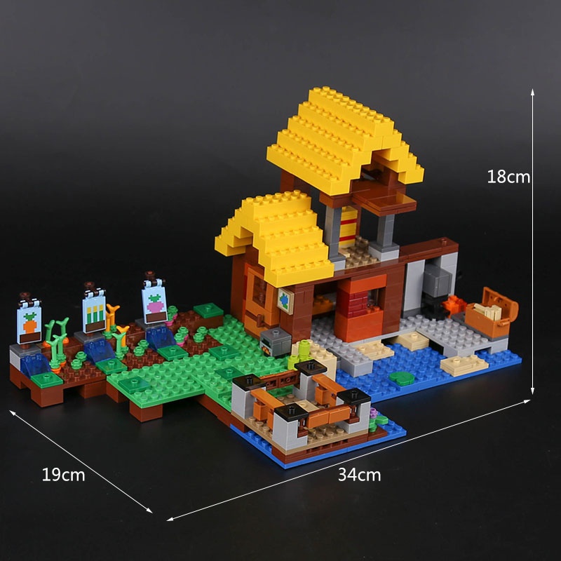 The Farm Cottage 461PCS Compatible Minecrafts 21144 House Model Building Blocks