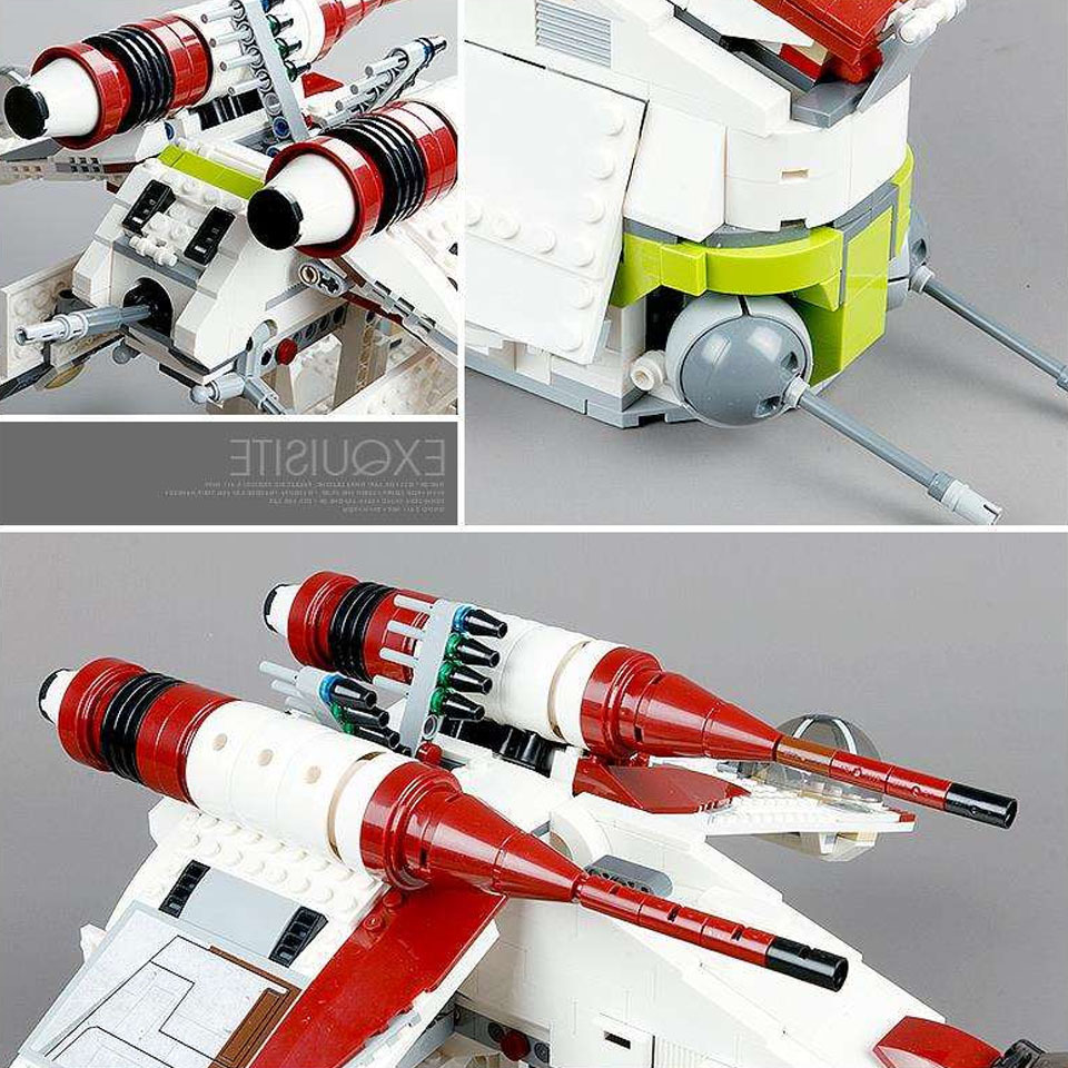 75021 Star of War 05041 Republic Gunboat space blocks 81043