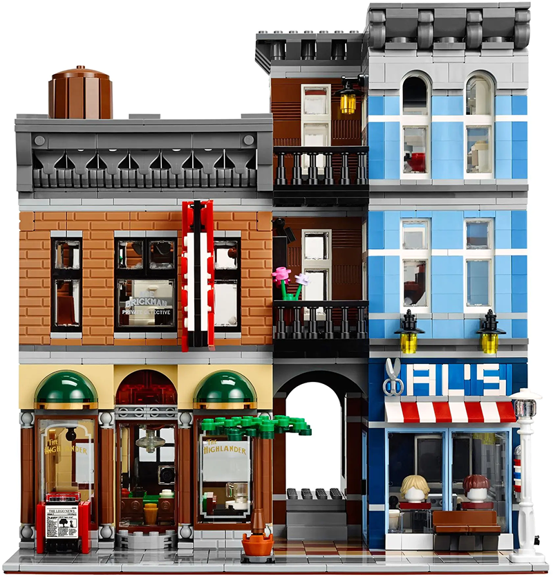 Detective Office Agency Compatible 10246 15011 Building Blocks Bricks Toys Classic Architecture City StreetView Christmas Gifts