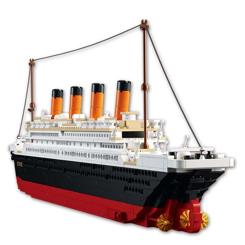 Titanic RMS Cruise Boat Ship City Model Building Kits 3D Blocks 0577