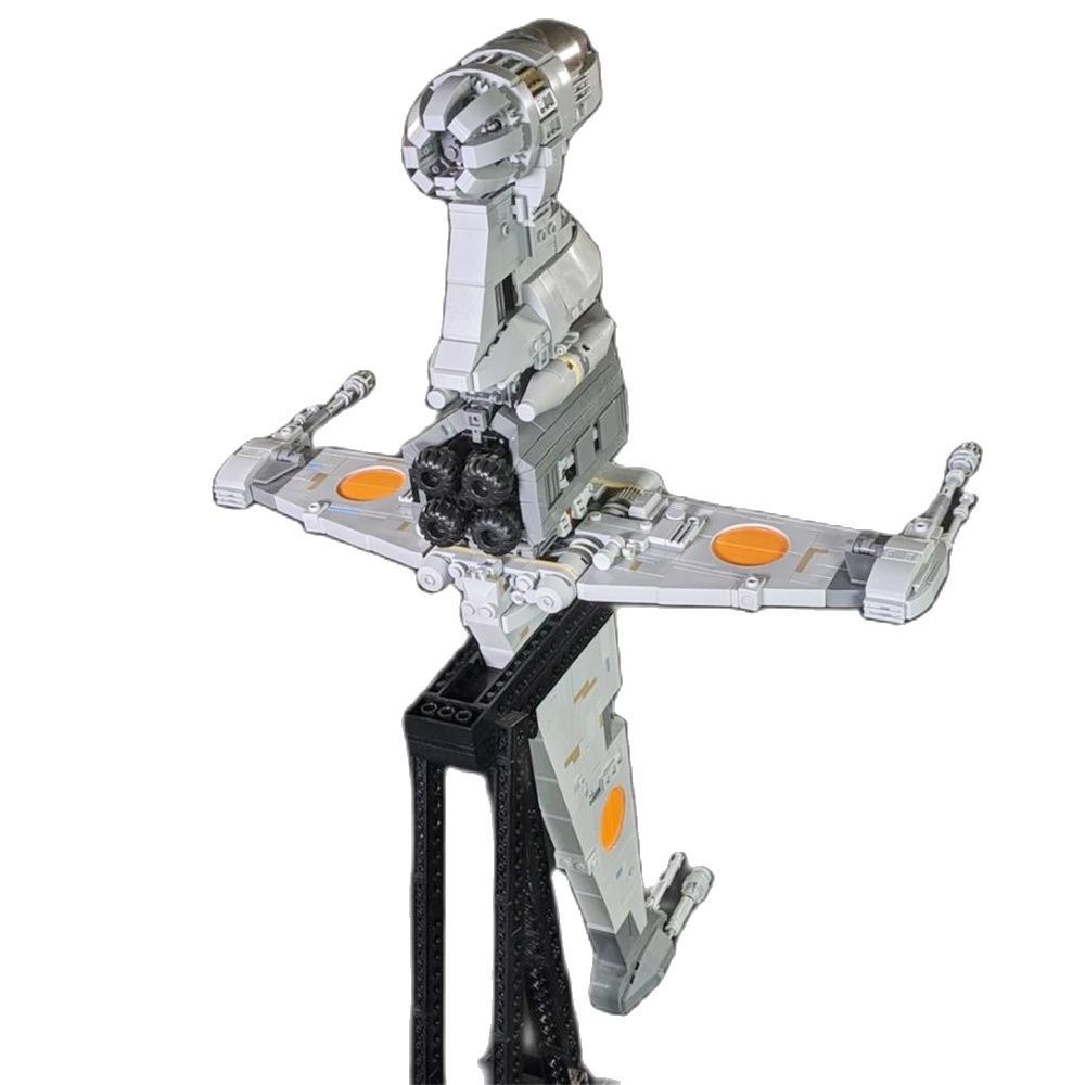 MOC 05045 18137 B-Wing Fighterstar X-Wing Fighter Minifig Scale Spaceship Intercepter Fighter Building Blocks Toys Child Gifts