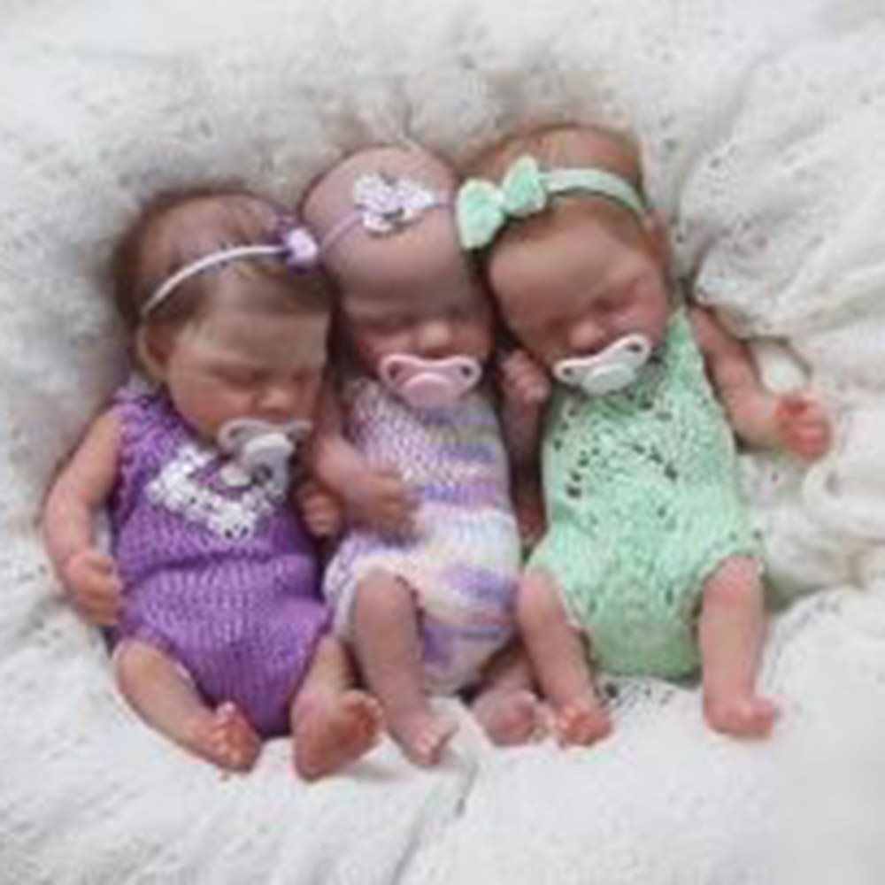 5'' Soft Touch Silicone Lifelike Mini Reborn Baby Doll