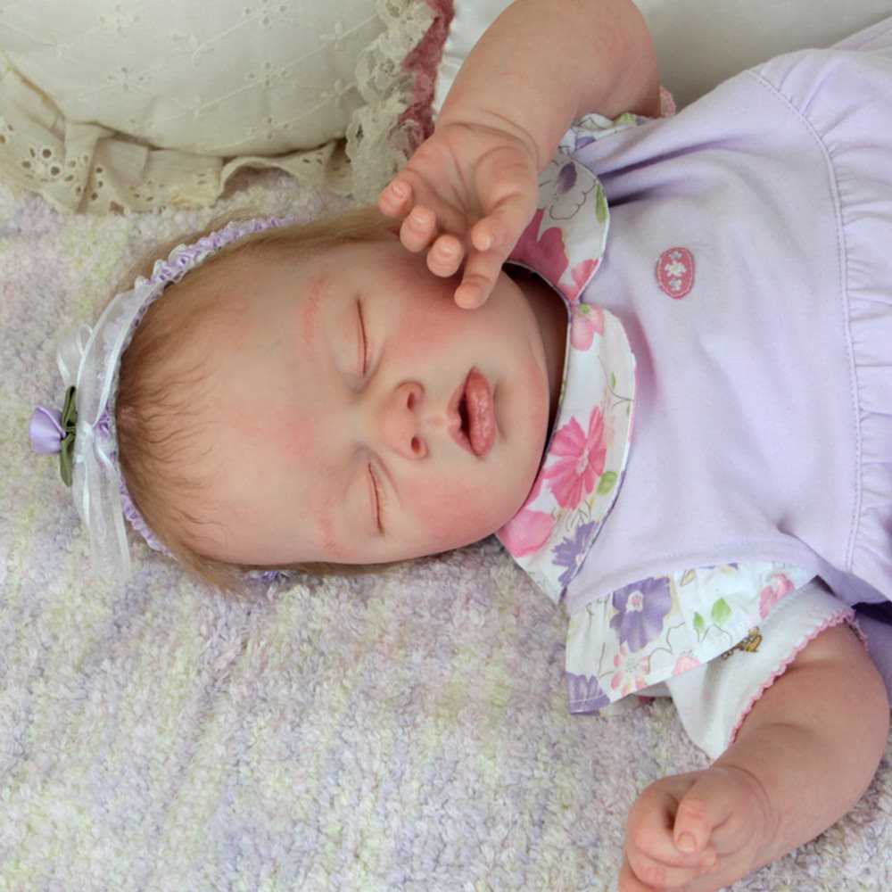 22'' Reborn Baby Girl donna, Realistic Lifelike Handmade