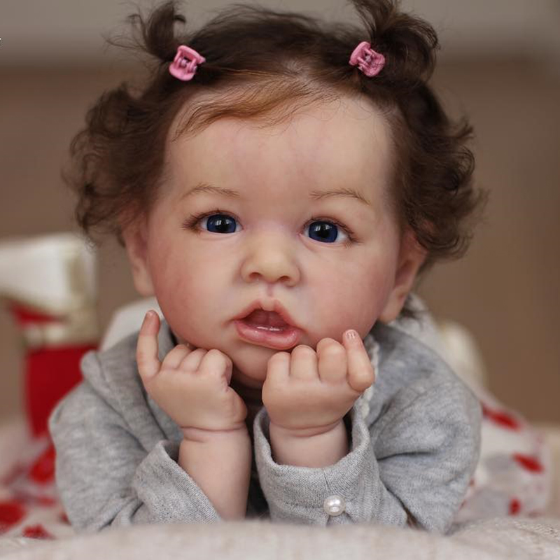 22'' Realistic Cute Sharon Reborn Baby Doll Girl-Saskia Series