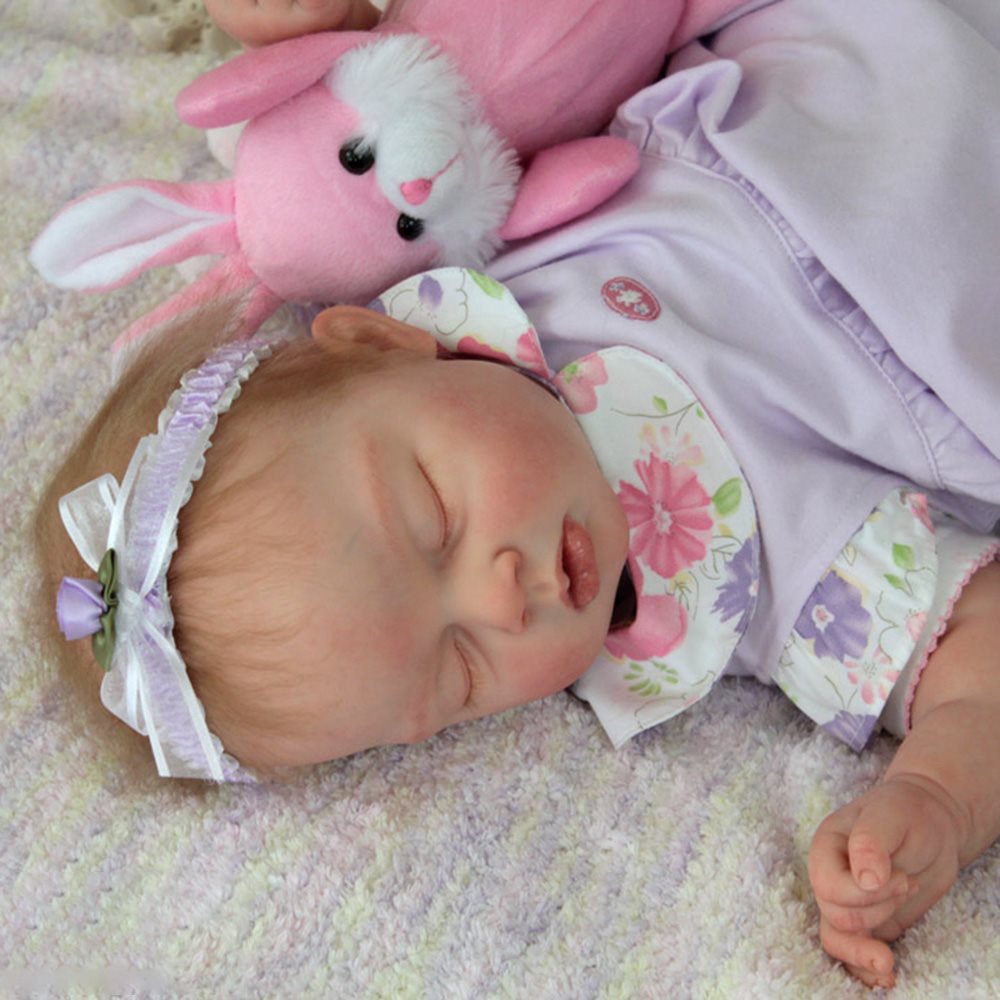 22'' Reborn Baby Girl donna, Realistic Lifelike Handmade