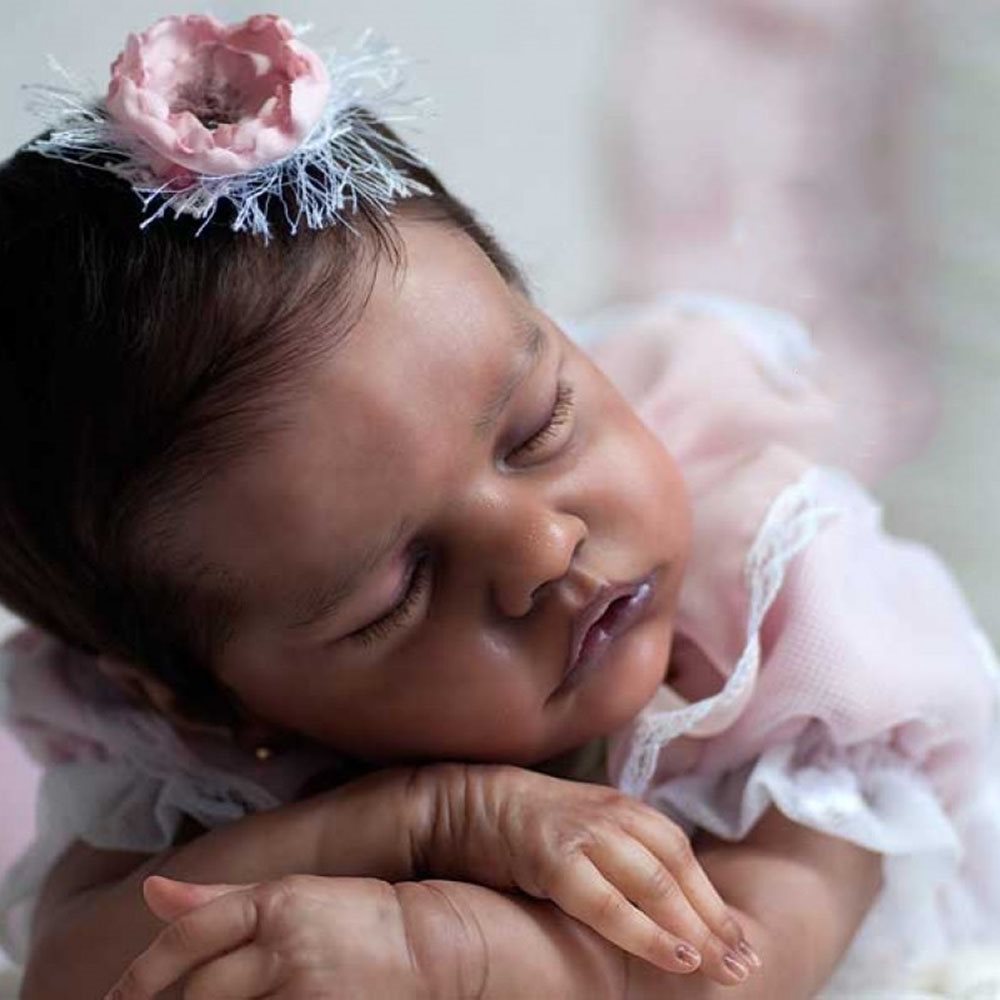 22"Adopted Beautiful Custom Africa American Reborn Baby OOAK Lifelike Baby Girl Boy 