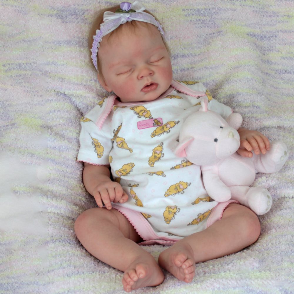 22'' Reborn Baby Girl donna, Realistic Lifelike Handmade