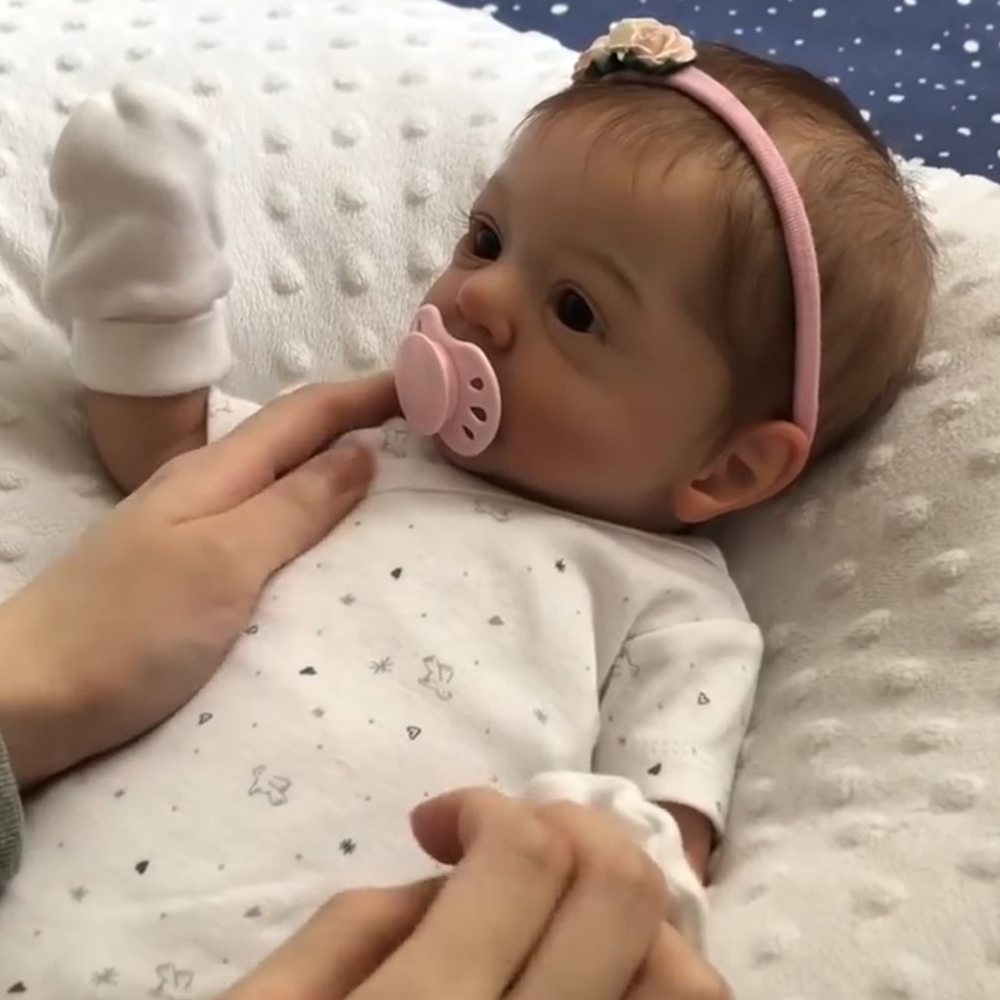 17'' Wanisa Realistic Cute Reborn Baby Dolls