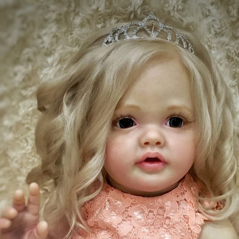 22 Inches Lifelike Sweet Harriet Long Hair Reborn Doll Girl-Betty Series