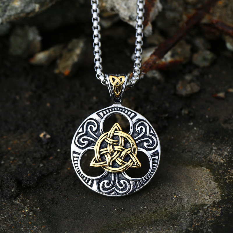 Viking Nordic Scandinavia Celtic Pendant Necklace Set Sulludd
